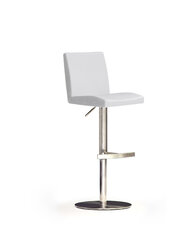 Барный-полубарный стул Lopes 2, искусственная кожа, белый цена и информация | MC Akcent Мебель и домашний интерьер | 220.lv