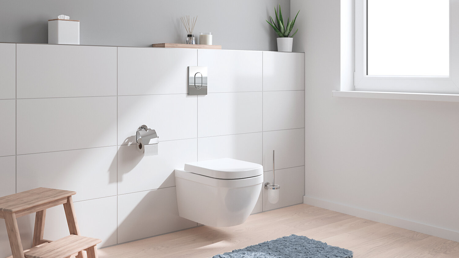 Slēpts rāmis un piekaramais tualetes komplekts Grohe Euroceramic Solido 5in1, 39536000 цена и информация | Tualetes podi | 220.lv