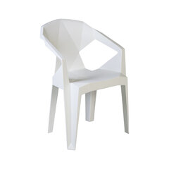 Plastmasas krēsls Muze, balts cena un informācija | Dārza krēsli | 220.lv