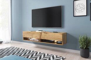 TV столик Wander без освещения, 30x140x31 см, дубового цвета цена и информация | Тумбы под телевизор | 220.lv