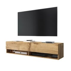 TV столик Wander без освещения, 30x140x31 см, дубового цвета цена и информация | Тумбы под телевизор | 220.lv