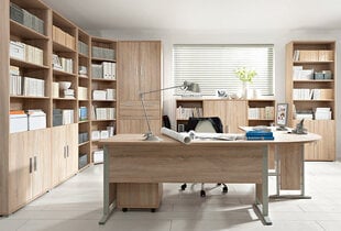 Plaukts BRW Office, 114x53x35 cm, ozola krāsa цена и информация | Полки | 220.lv