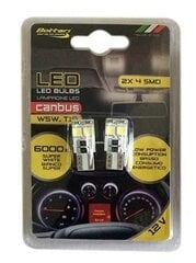 Automašīnas LED spuldzes Battari W5W/T10 Canbus cena un informācija | Auto spuldzes | 220.lv