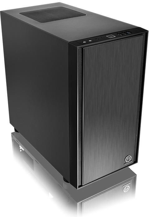 Thermaltake Versa H17 Micro-Tower melns cena un informācija | Datoru korpusi | 220.lv