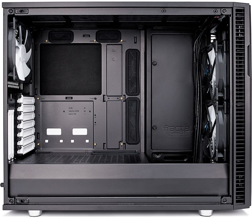 Fractal Design Define R6 juodas (FD-CA-DEF-R6-BK-TG) cena un informācija | Datoru korpusi | 220.lv