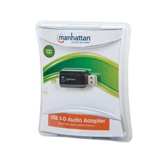 Звуковая карта Manhattan Hi-Speed USB 3-D (150859) цена и информация | Звуковые карты | 220.lv