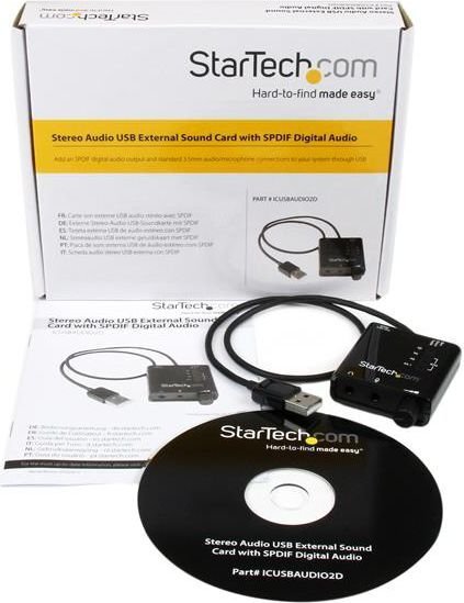 StarTech ICUSBAUDIO2D cena un informācija | Skaņas kartes | 220.lv