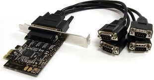 PCI Karte Startech PEX4S553B cena un informācija | Kontrolieri | 220.lv