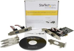 PCI Karte Startech PEX4S553   (4 Ostas) cena un informācija | Adapteri un USB centrmezgli | 220.lv