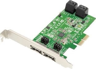 Dawicontrol DC-624e SATA PCIe (DC-624e RAID Blister) cena un informācija | Kontrolieri | 220.lv