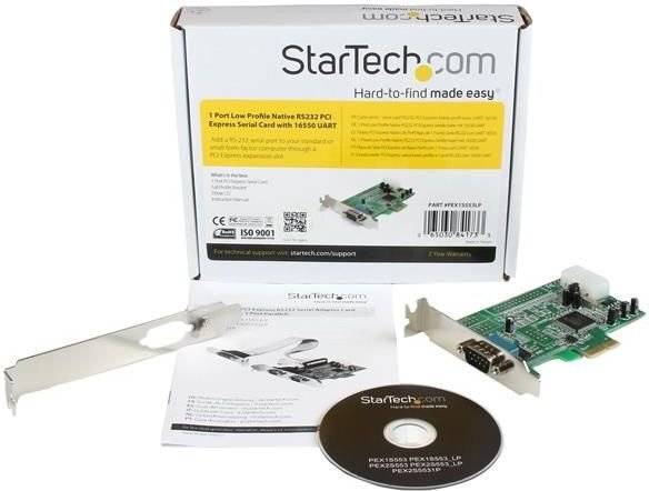 PCI Karte Startech PEX1S553LP cena un informācija | Kontrolieri | 220.lv