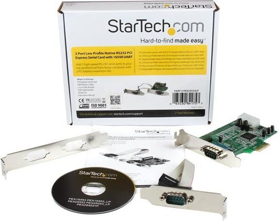 PCI Karte Startech PEX2S553LP cena un informācija | Kontrolieri | 220.lv