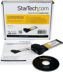 StarTech ExpressCard to RS232 DB9 (EC1S232U2) цена и информация | Контроллеры | 220.lv