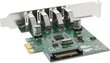 InLine USB 3.0 4 Port Host Controller PCIe incl. Low Profile Bracket and 4 Pin Aux. Power (76661C) цена и информация | Kontrolieri | 220.lv