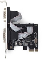 Gembird PCI Express -> 2x COM 9 PIN (low profile) (SPC-22) цена и информация | Контроллеры | 220.lv