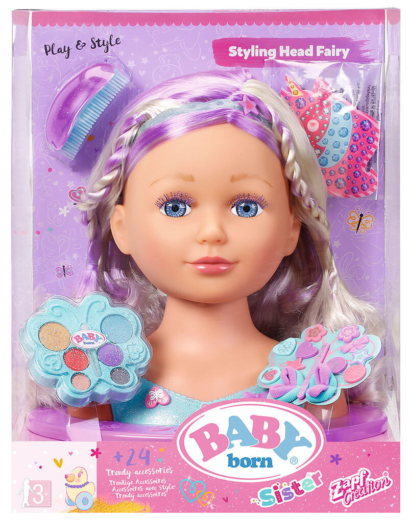 Lelles galva ar aksesuāriem Baby born ® Sister cena un informācija | Rotaļlietas meitenēm | 220.lv
