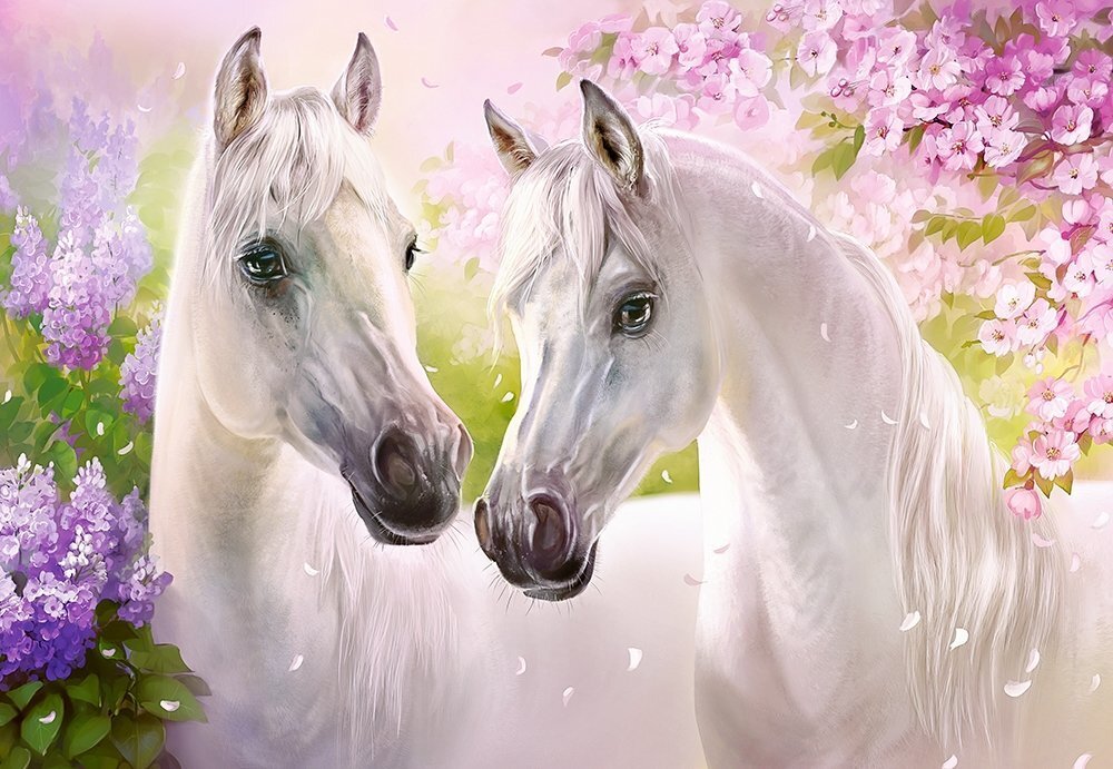 Puzle "Romantic Horses" Castorland, 1000 gab. цена и информация | Puzles, 3D puzles | 220.lv