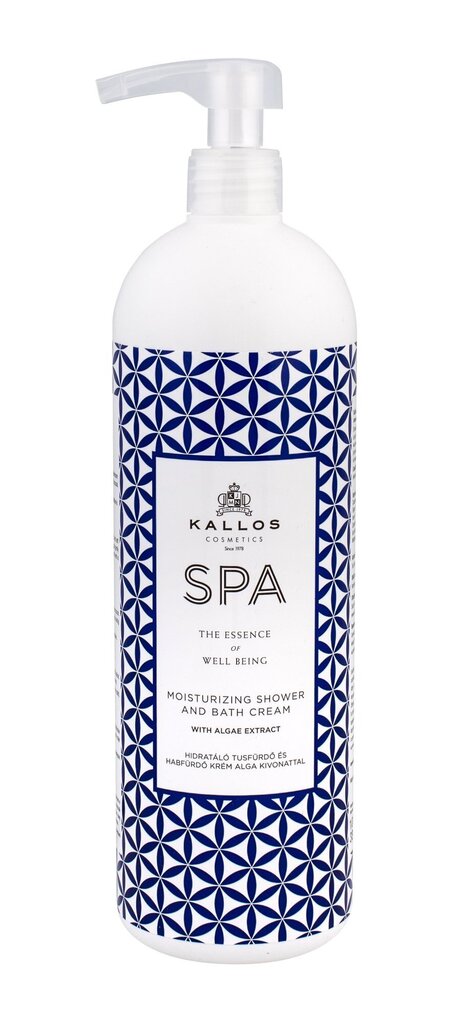 Mitrinošā dušas želeja Kallos Cosmetics SPA, 1000 ml цена и информация | Dušas želejas, eļļas | 220.lv