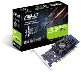 Asus GeForce GT 1030 LP 2 ГБ GDDR5 (64 бит), HDMI, DisplayPort, BOX (GT1030-2G-BRK) цена и информация | Видеокарты (GPU) | 220.lv