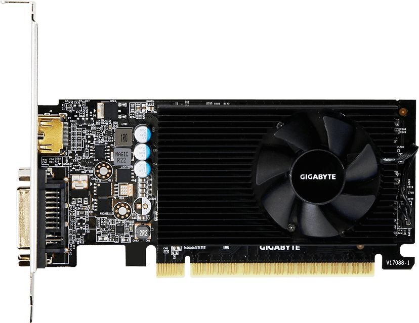 Gigabyte GeForce GT 730 2GB GDDR5 (64 bit), DVI-I, HDMI, BOX (GV-N730D5-2GL) цена и информация | Videokartes (GPU) | 220.lv