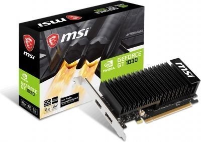 MSI GeForce GT 1030 2GHD4 LP OC 2GB DDR4 64bit HDMI+DP PCIe 3.0 (GT 1030 2GHD4 LP OC) cena un informācija | Videokartes (GPU) | 220.lv