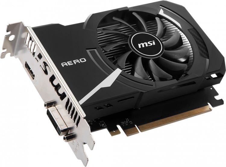 MSI GeForce GT 1030 AERO ITX 2GD4 OC 2GB DDR4 64bit DVI+HDMI PCIe3.0 (GT 1030 AERO ITX 2GD4 OC) cena un informācija | Videokartes (GPU) | 220.lv