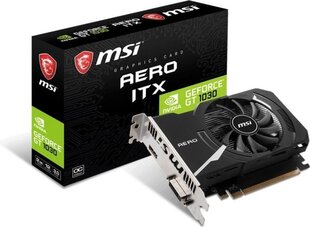 MSI GeForce GT 1030 AERO ITX 2GD4 OC 2GB DDR4 64bit DVI+HDMI PCIe3.0 (GT 1030 AERO ITX 2GD4 OC) цена и информация | Видеокарты (GPU) | 220.lv