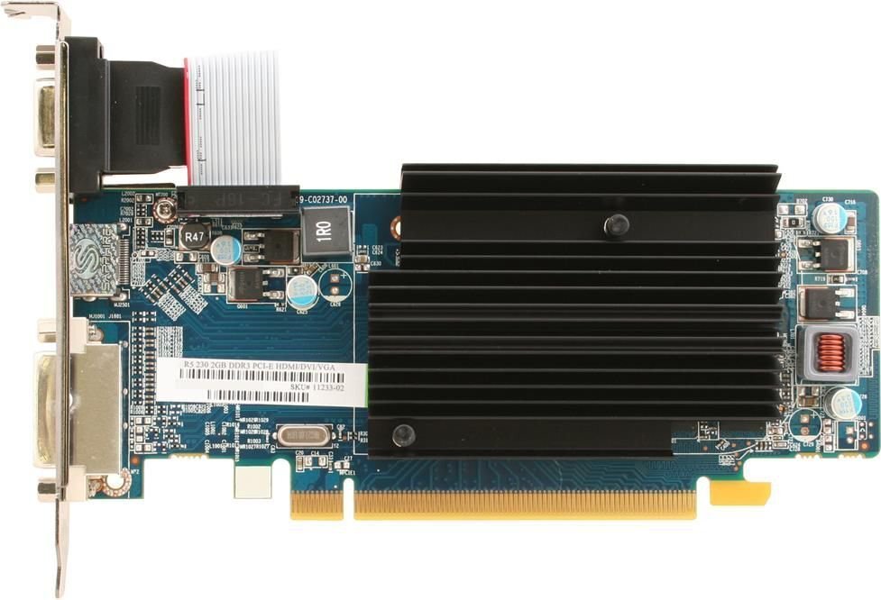 Sapphire Radeon R5 230 2GB DDR3 (64 bit) HDMI, DVI, VGA, LITE (11233-02-20G) цена и информация | Videokartes (GPU) | 220.lv