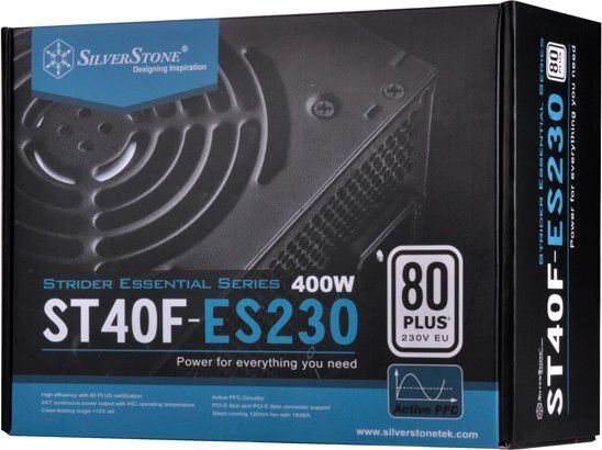 SilverStone Strider 400W (SST-ST40F-ES230) цена и информация | Barošanas bloki (PSU) | 220.lv