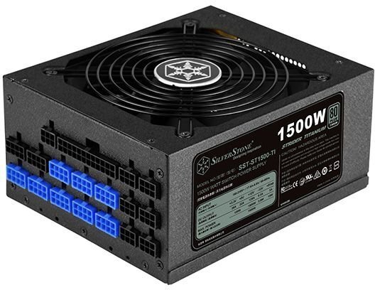 SilverStone Strider Titanium 1500W (SST-ST1500-TI) cena un informācija | Barošanas bloki (PSU) | 220.lv