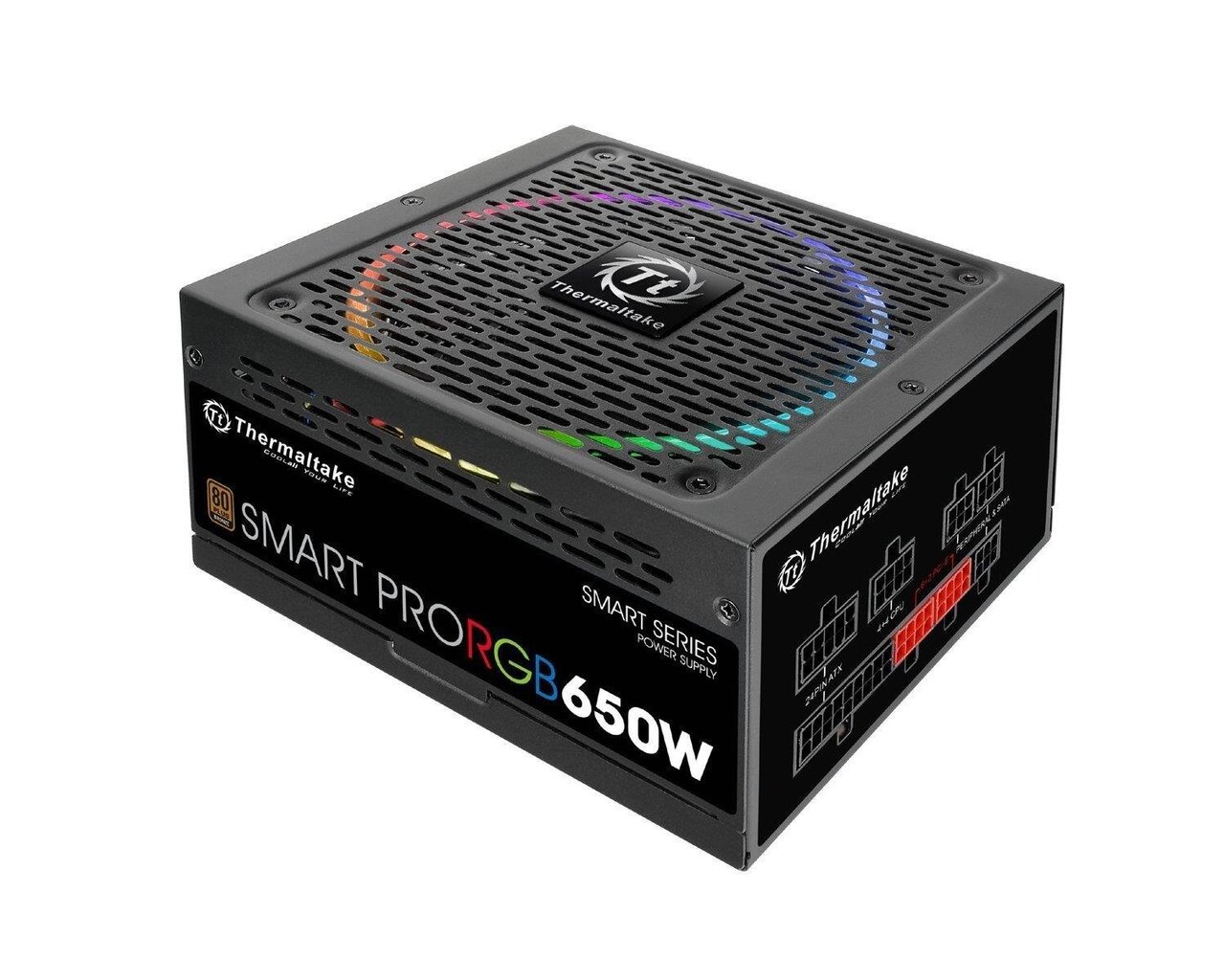 Thermaltake PS-SPR-0650FPCBEU-R цена и информация | Barošanas bloki (PSU) | 220.lv