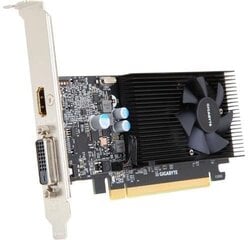 Gigabyte GeForce GT1030 Low Profile D4 2GB GDDR4 64bit DVI+2xHDMI (GV-N1030D4-2GL) цена и информация | Видеокарты (GPU) | 220.lv