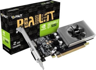 Palit GeForce GT 1030 2GB GDDR5 (64 bit), DVI-D, HDMI, BOX (NE5103000646F) cena un informācija | Palit Datortehnika | 220.lv