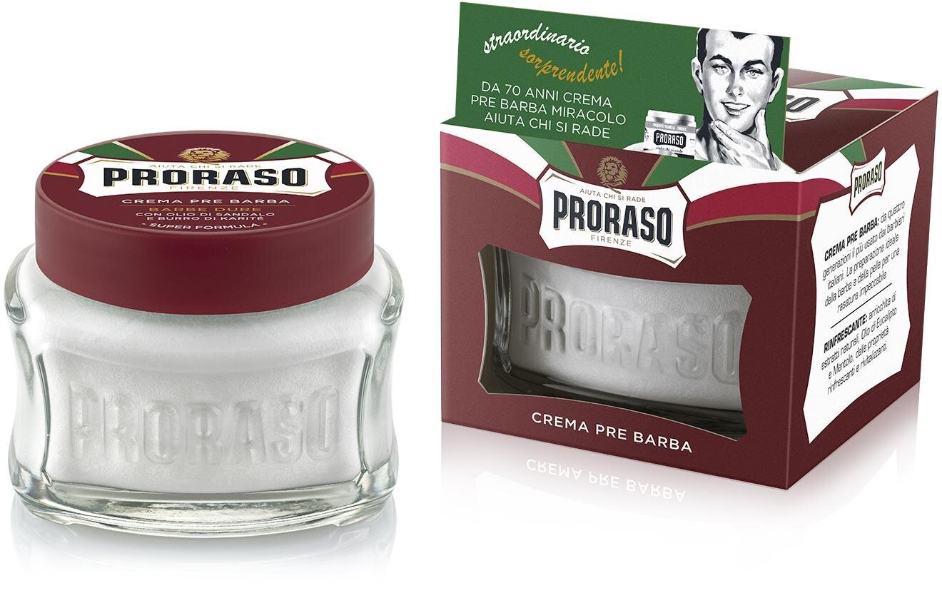 Vintāžas skūšanās komplekts vīriešiem Proraso Primadopo: krēms pirms skūšanās 100 ml + skūšanās krēms 150 ml + losjons pēc skūšanās 100 ml цена и информация | Skūšanās piederumi, kosmētika | 220.lv