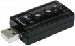 Manhattan Hi-Speed USB 3D virtual 7.1 with volume control (151429) цена и информация | Adapteri un USB centrmezgli | 220.lv