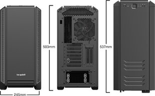 Be quiet! SILENT BASE 601 cena un informācija | Datoru korpusi | 220.lv