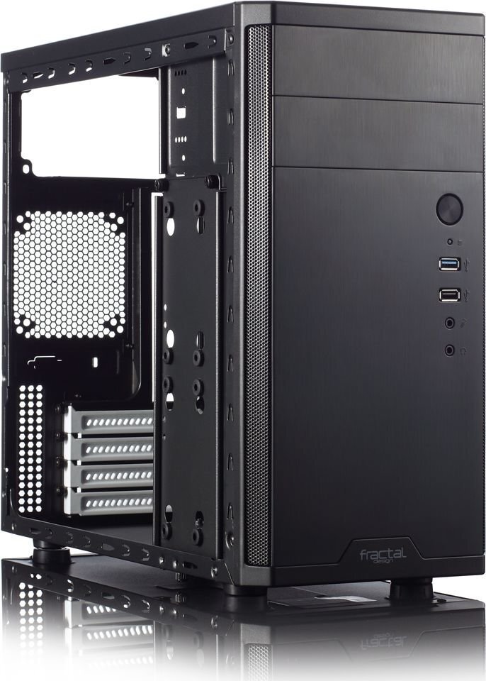 Fractal Design Core 1100 (FD-CA-CORE-1100-BL) cena un informācija | Datoru korpusi | 220.lv