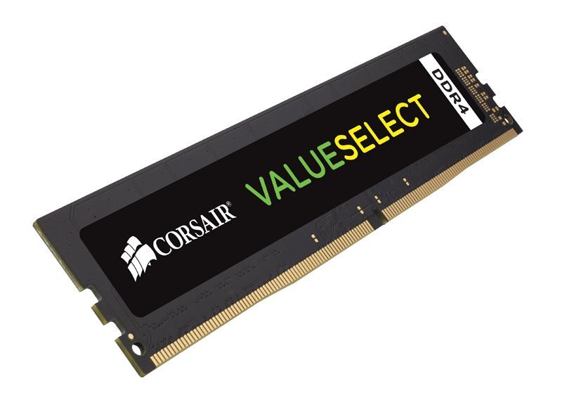 Corsair Value Select DDR4, 16GB, 2400MHz, CL16 (CMV16GX4M1A2400C16) cena un informācija | Operatīvā atmiņa (RAM) | 220.lv