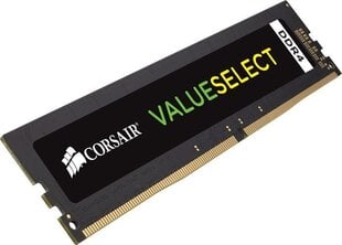 Corsair Value Select DDR4, 4GB, 2666MHz, CL18 (CMV4GX4M1A2666C18) cena un informācija | Operatīvā atmiņa (RAM) | 220.lv