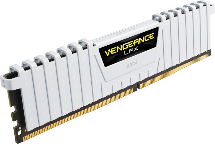 Corsair Vengeance LPX DDR4, 2x8GB, 2666MHz, CL16, White (CMK16GX4M2A2666C16W) цена и информация | Operatīvā atmiņa (RAM) | 220.lv