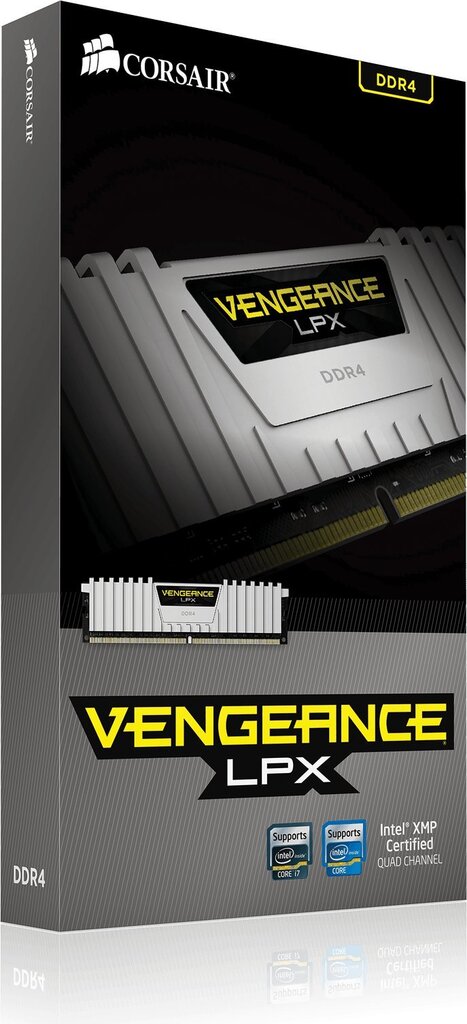 Corsair Vengeance LPX DDR4, 2x8GB, 2666MHz, CL16, White (CMK16GX4M2A2666C16W) цена и информация | Operatīvā atmiņa (RAM) | 220.lv