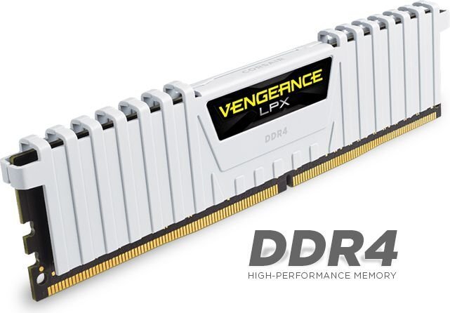 Corsair Vengeance LPX DDR4, 4x8GB, 3200MHz, CL16, White (CMK32GX4M4B3200C16W) цена и информация | Operatīvā atmiņa (RAM) | 220.lv