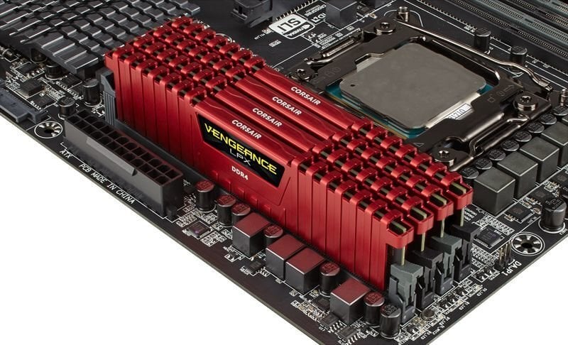 Corsair Vengeance LPX DDR4, 8GB(2x4GB), 2666MHz, CL16, Red (CMK8GX4M2A2666C16R) cena un informācija | Operatīvā atmiņa (RAM) | 220.lv