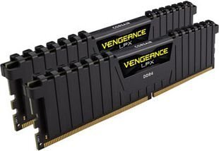 Corsair Vengeance LPX, DDR4, 32GB(2x16GB) 2400MHz, CL14, melns (CMK32GX4M2A2400C14) цена и информация | Operatīvā atmiņa (RAM) | 220.lv