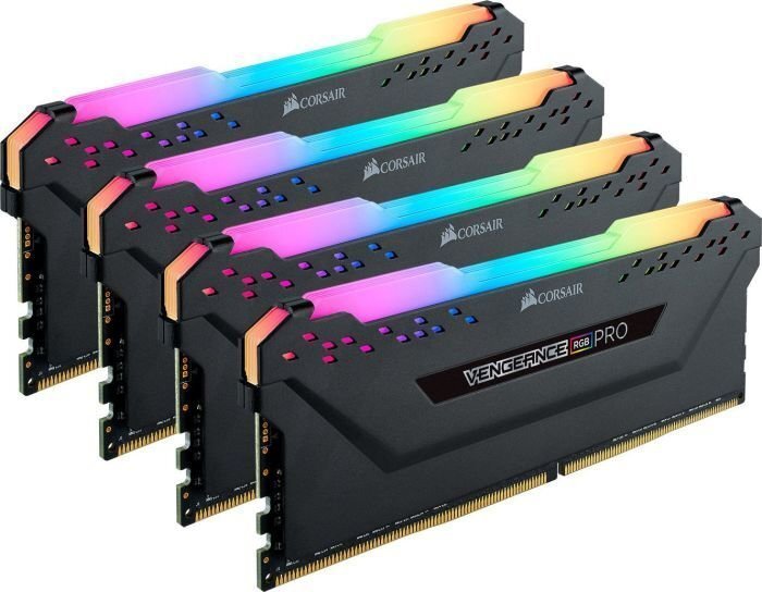 Corsair Vengeance RGB Pro DDR4, 4x8GB, 2666MHz, CL16 (CMW32GX4M4A2666C16) cena un informācija | Operatīvā atmiņa (RAM) | 220.lv