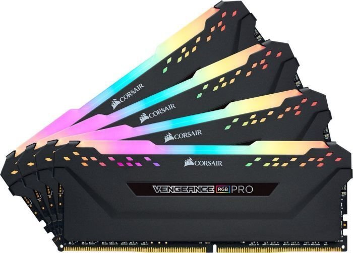 Corsair Vengeance RGB Pro DDR4, 4x8GB, 2666MHz, CL16 (CMW32GX4M4A2666C16) cena un informācija | Operatīvā atmiņa (RAM) | 220.lv