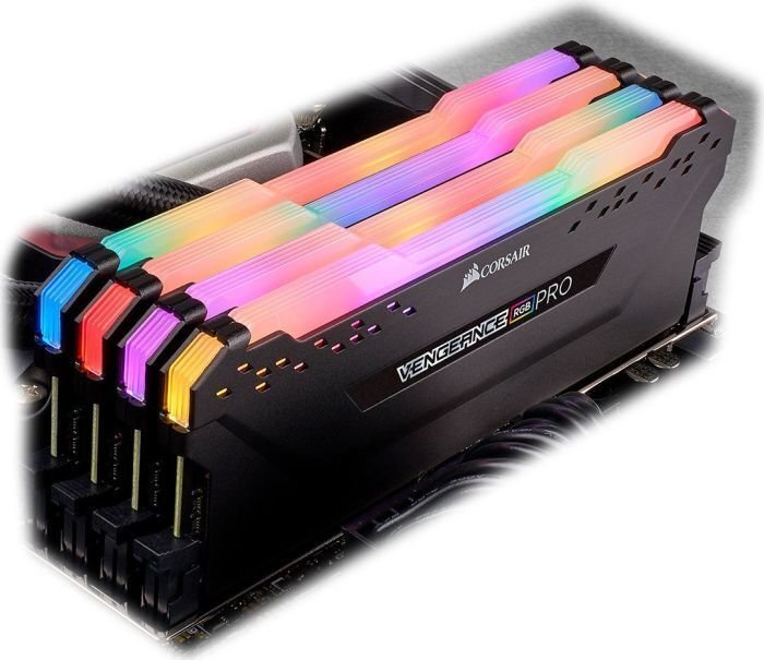 Corsair Vengeance RGB Pro DDR4, 4x8GB, 2666MHz, CL16 (CMW32GX4M4A2666C16) cena un informācija | Operatīvā atmiņa (RAM) | 220.lv
