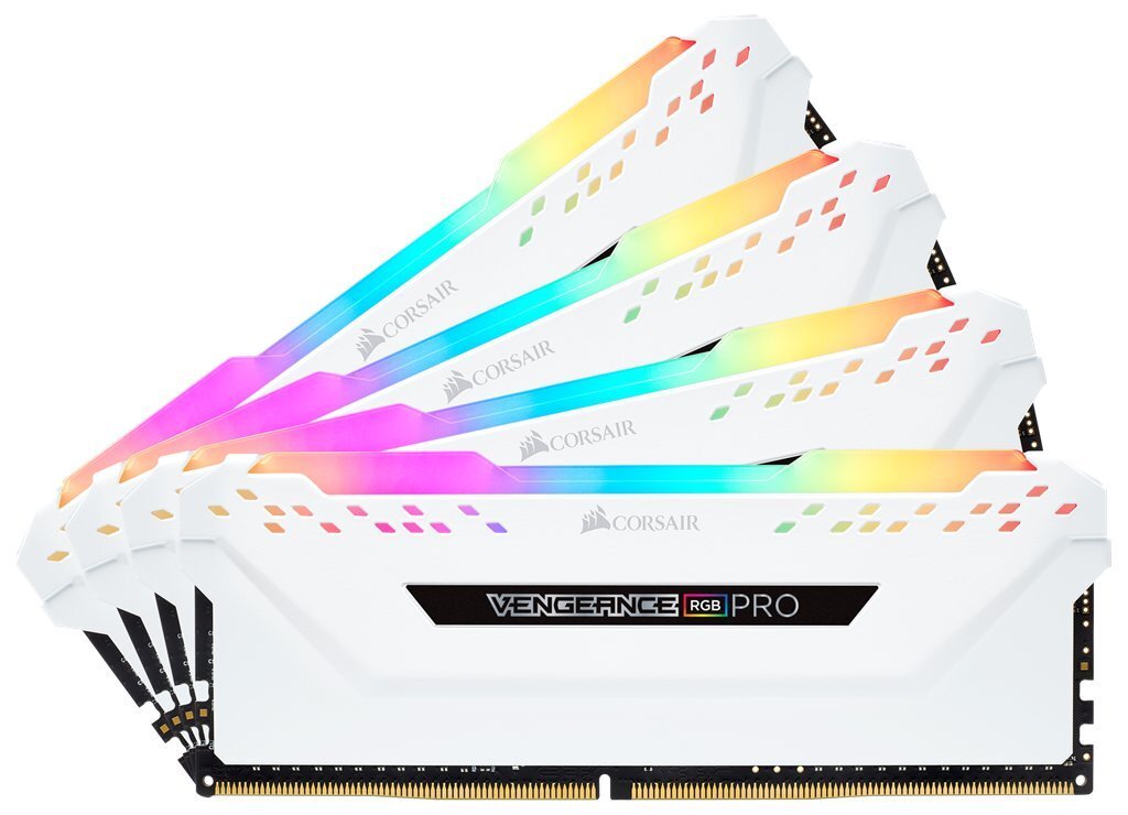 Corsair Vengeance RGB PRO DDR4, 4x8GB, 3200MHz, CL16 (CMW32GX4M4C3200C16W) цена и информация | Operatīvā atmiņa (RAM) | 220.lv