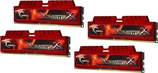 G.Skill DDR3 32GB (8GBx4) 1333MHz, CL9, RipjawsX Quad (F3-10666CL9Q-32GBXL) цена и информация | Operatīvā atmiņa (RAM) | 220.lv