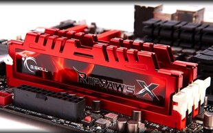 G.Skill DDR3 32GB (8GBx4) 1333MHz, CL9, RipjawsX Quad (F3-10666CL9Q-32GBXL) cena un informācija | Operatīvā atmiņa (RAM) | 220.lv